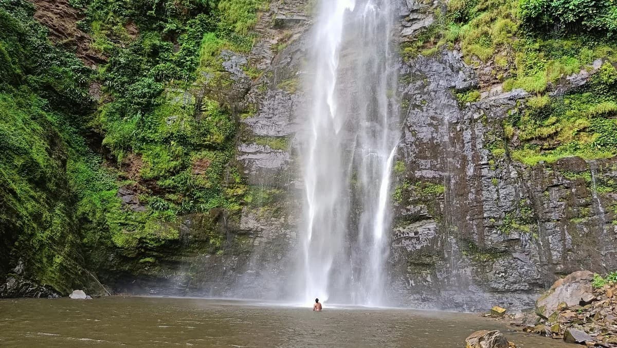 Wli Waterfalls in the Volta Region, Ghana